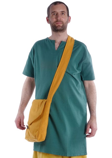 Mittelalter Tasche Larie in Gelb Frontansicht 3