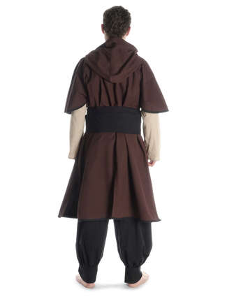 Mittelalter Gürtel Wiglaf in Schwarz Rückansicht