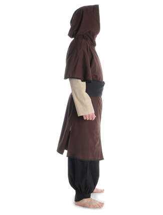 Mittelalter Gürtel Wiglaf in Schwarz Seitenansicht