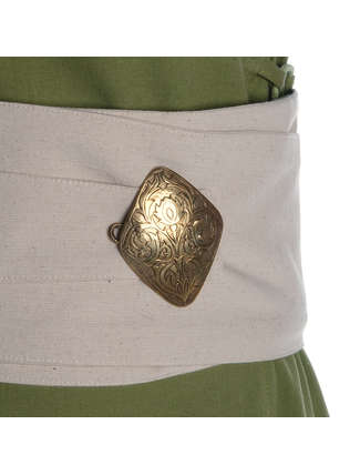 Mittelalter Gürtel Karsnafite in Beige Detailansicht