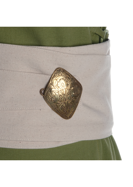 Mittelalter Gürtel Karsnafite in Beige Detailansicht