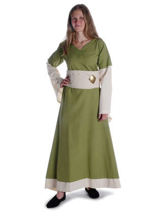 Mittelalter Gürtel Karsnafite in Beige Frontansicht