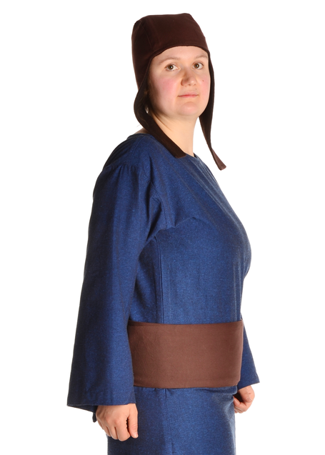 Mittelalter Gürtel Karsnafite in Braun Seitenansicht