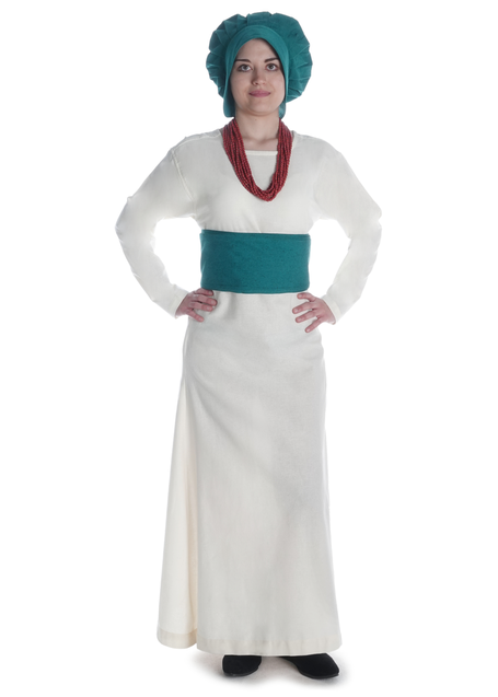 Mittelalter Gürtel Karsnafite in Grün Frontansicht