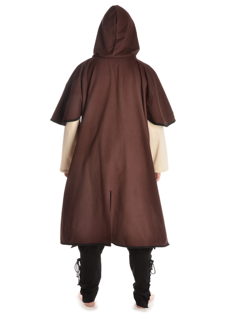 Mittelalter Garnache Nidung in Braun-Schwarz Rückansicht