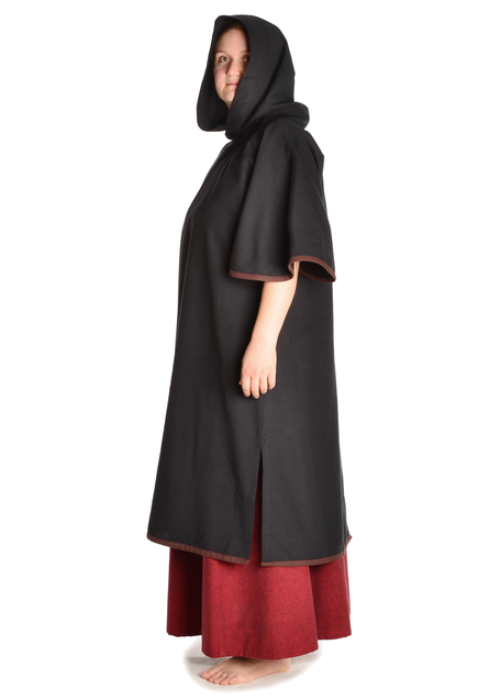 Mittelalter Garnache Limere in Schwarz-Braun Seitenansicht