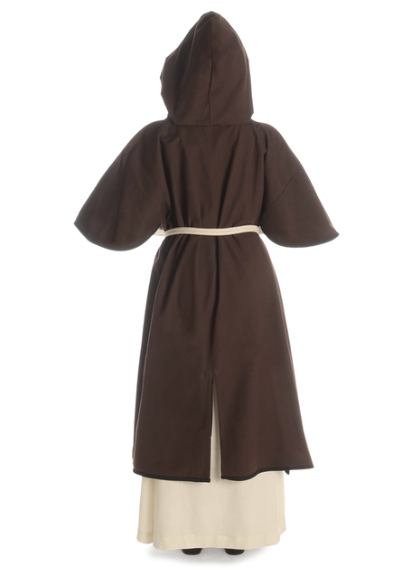 Mittelalter Garnache Limere in Braun-Schwarz Rückansicht 2