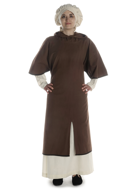 Mittelalter Garnache Limere in Braun-Schwarz Frontansicht