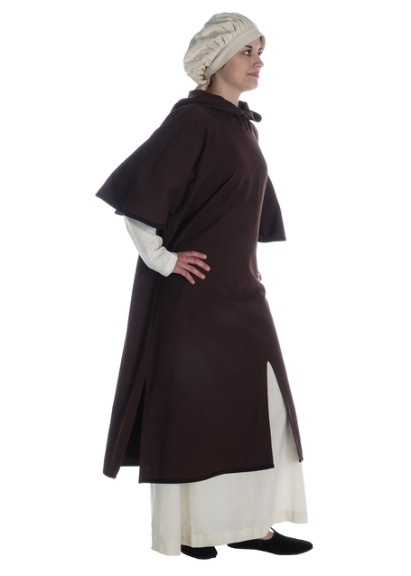 Mittelalter Garnache Limere in Braun-Schwarz Seitenansicht