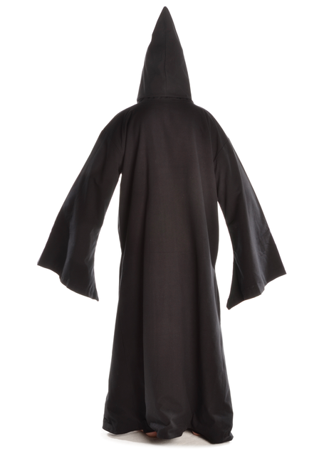 Mittelalter Mantel Tankanis in Schwarz Rückansicht 2