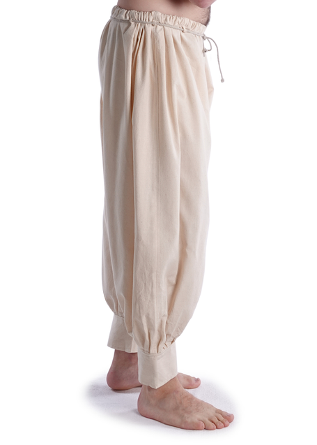 Wikinger Hose Odin in Beige Seitenansicht 3