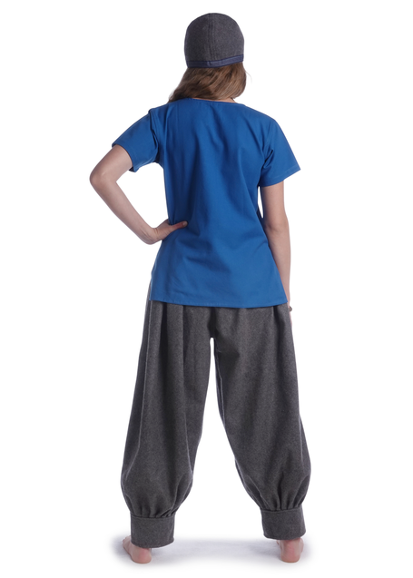 Wikinger Hose Eydis in Grau Rückansicht