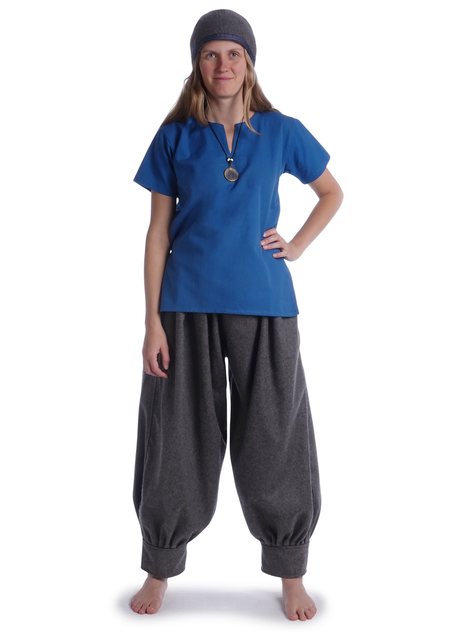 Wikinger Hose Eydis in Grau Frontansicht 2