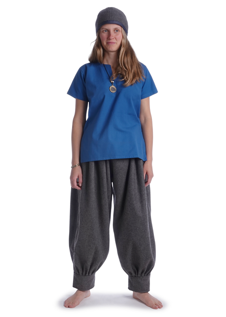 Wikinger Hose Eydis in Grau Frontansicht 3