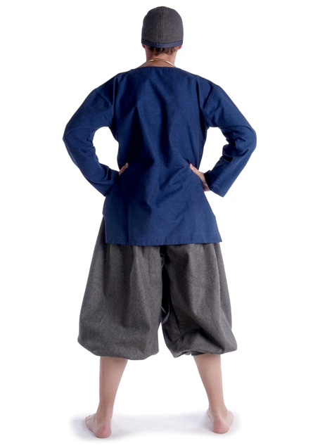 Wikinger Hose Odin in Grau Rückansicht