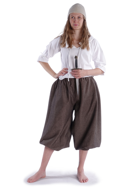 Wikinger Hose Minja in MISSING: fb-brown-black Frontansicht 4