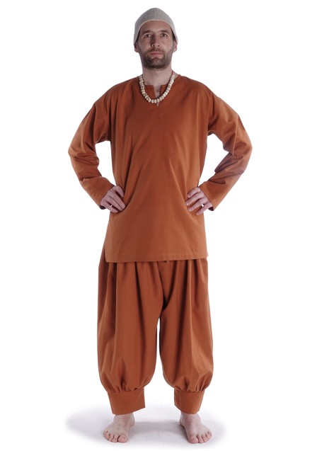 Wikinger Hose Odin in Orange Frontansicht