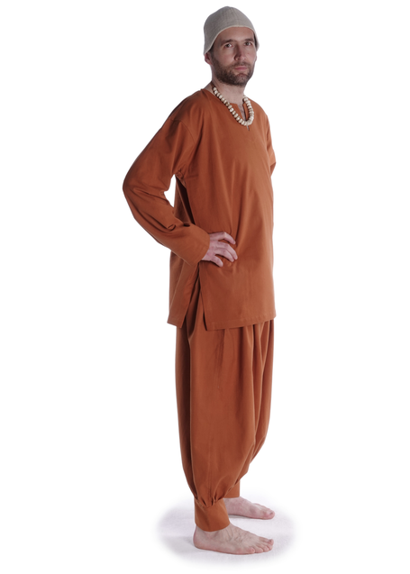 Wikinger Hose Odin in Orange Seitenansicht