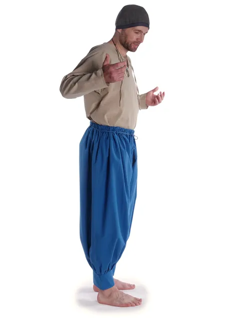 Wikinger Hose Odin in Königsblau Seitenansicht 3