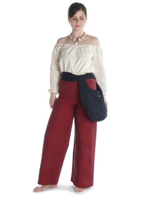 Mittelalter Tasche Egil in Schwarz Frontansicht 4