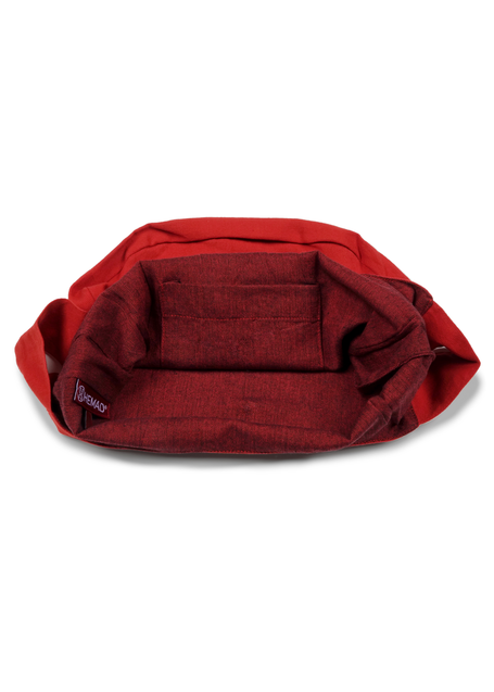 Mittelalter Tasche Egil in Feuerrot Detailansicht