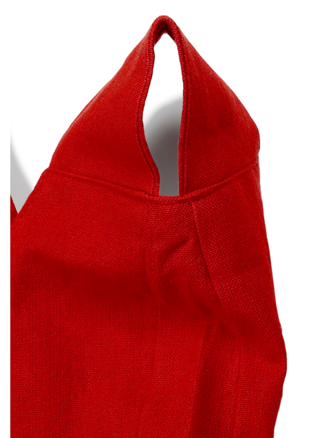 Mittelalter Tasche Egil in Feuerrot Detailansicht 3