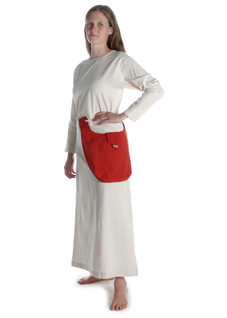 Mittelalter Tasche Egil in Feuerrot Frontansicht 3