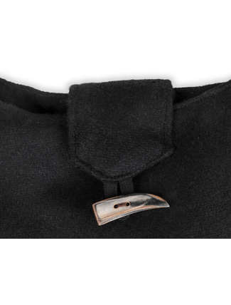 Mittelalter Tasche Egil in Schwarz Detailansicht