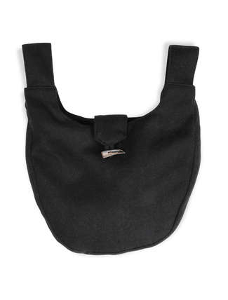 Mittelalter Tasche Egil in Schwarz Frontansicht