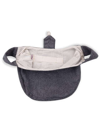Mittelalter Tasche Egil in Grau Detailansicht