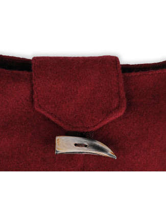 Mittelalter Tasche Egil in Rot Detailansicht