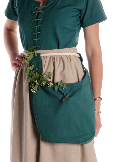 Mittelalter Tasche Egil in Grün Frontansicht 2