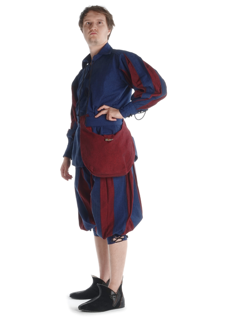 Mittelalter Tasche Egil in Rot Frontansicht 3