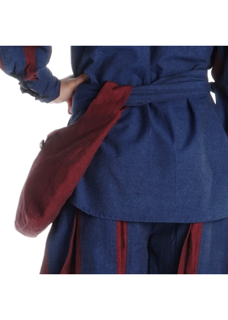 Mittelalter Tasche Egil in Rot Seitenansicht 2