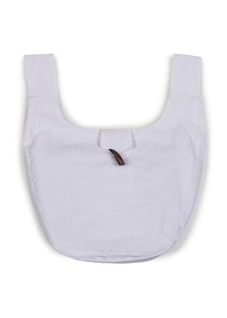 Mittelalter Tasche Egil in Weiß Frontansicht