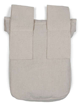 Mittelalter Tasche Widia in Beige Rückansicht