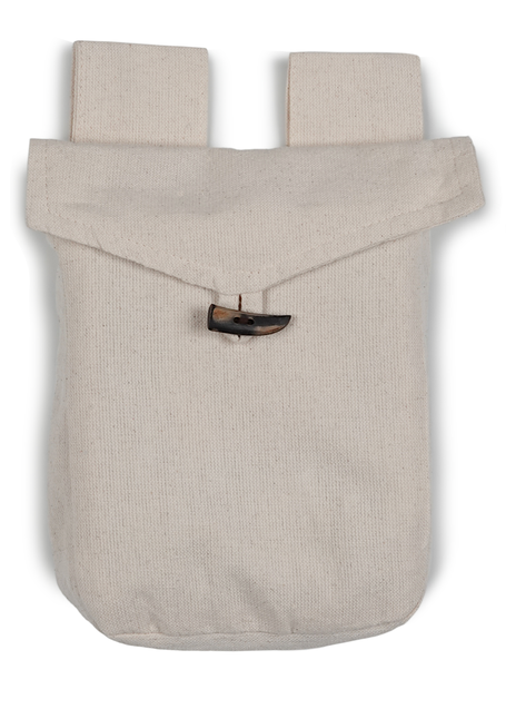 Mittelalter Tasche Widia in Beige Frontansicht