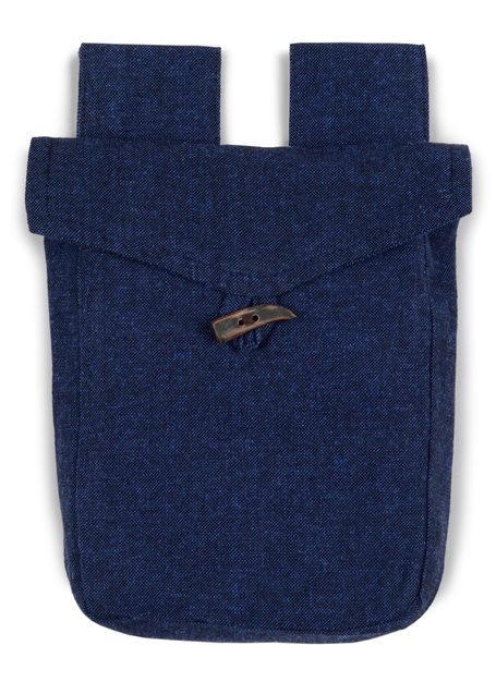 Mittelalter Tasche Widia in Blau Frontansicht