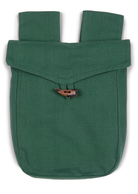 Mittelalter Tasche Widia in Grün Frontansicht