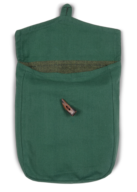 Mittelalter Tasche Widia in Grün Frontansicht 2