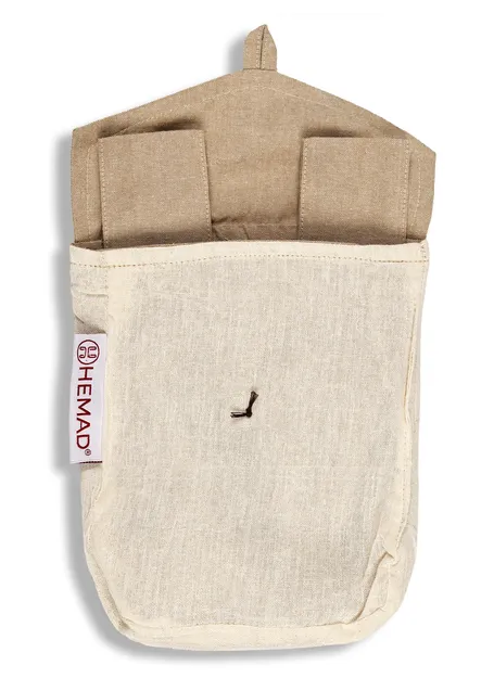 Mittelalter Tasche Widia in Hanffarben Detailansicht 2