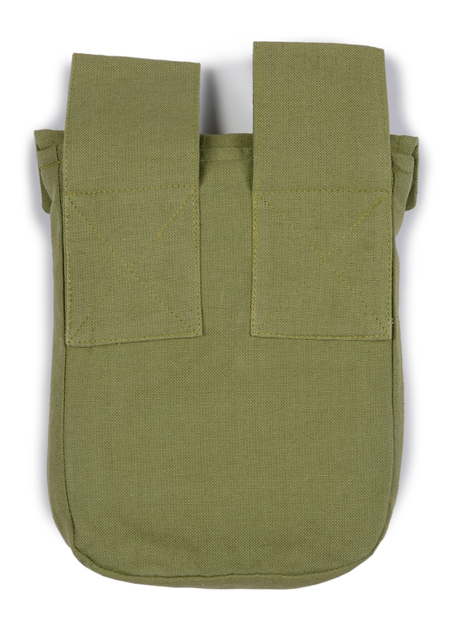 Mittelalter Tasche Widia in Hellgrün Rückansicht