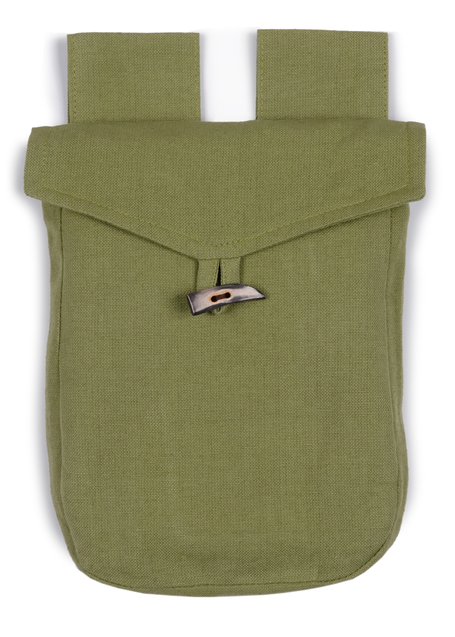 Mittelalter Tasche Widia in Hellgrün Frontansicht