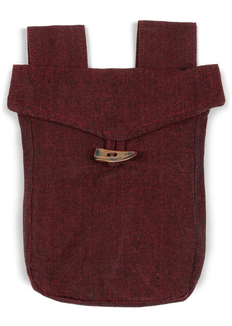 Mittelalter Tasche Widia in Rot Frontansicht