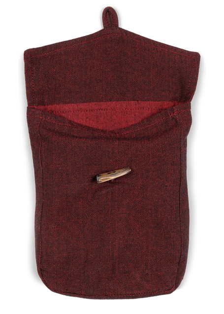 Mittelalter Tasche Widia in Rot Frontansicht 2