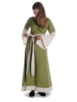 Mittelalter Gürtel Jörd in Beige Frontansicht 2