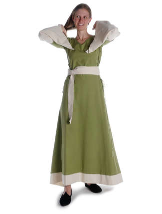 Mittelalter Gürtel Jörd in Beige Frontansicht 3