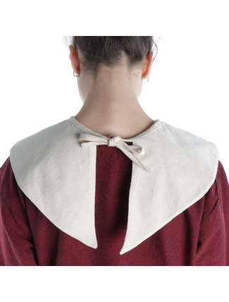 Mittelalter Kragen Terdalaschoye in Beige Rückansicht