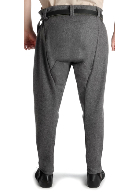 Wikinger Thorsberghose Hugin in Grau Rückansicht