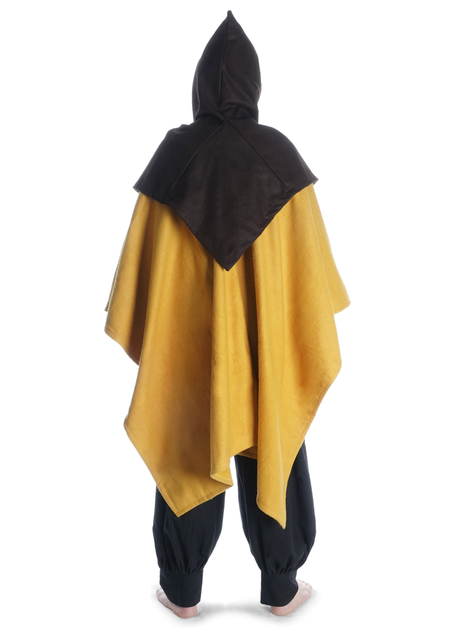 Wikinger Skjoldehamn-Kapuze Limme in Braun Rückansicht